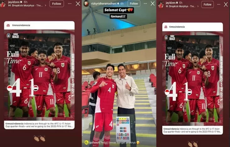 Diterima ke Piala Global U-17 2025, Timnas Indonesia U-17 Banjir Ucapan Selamat dari Pemain Senior