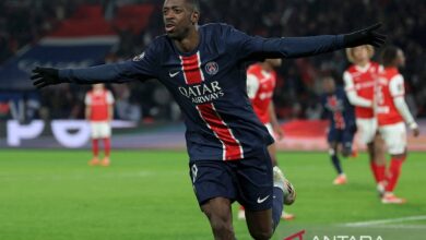 Hattrick Ousmane Dembele bawa PSG telan Brest 5-2