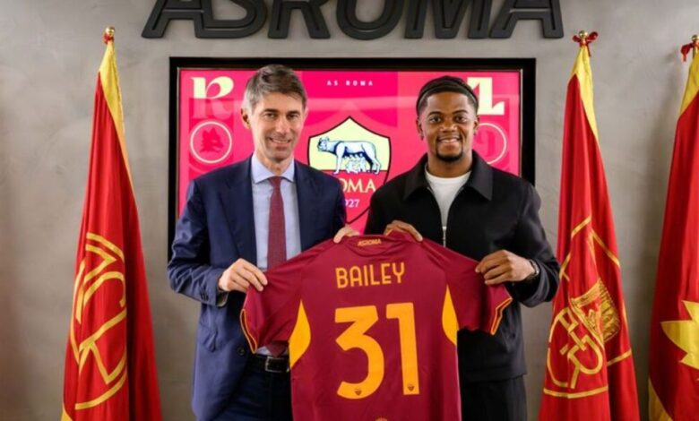 Amerika Serikat Roma resmi pinjam winger Jamaika Leon Bailey dari Aston Villa