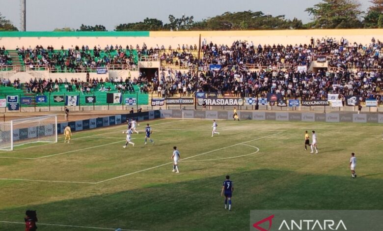 PSIM imbang 1-1 versus Arema pada Yogyakarta