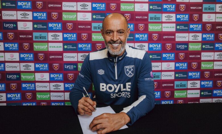West Ham resmi tunjuk Nuno Esprito Santo sebagai instruktur baru