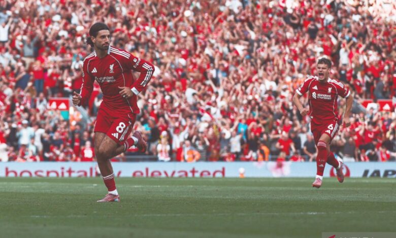 Klasemen Turnamen Inggris: Liverpool pada pada puncak, Arsenal terpeleset