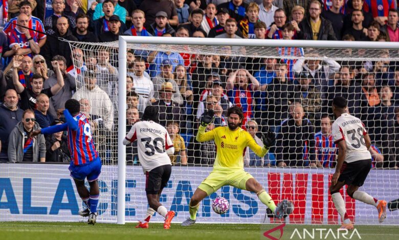 Klasemen Turnamen Inggris: Liverpool masih kuasa meskipun dikalahkan Palace