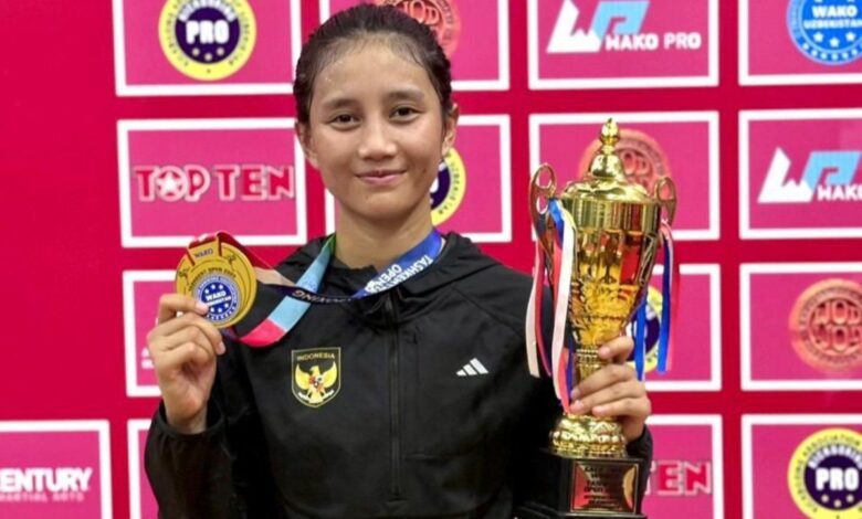 Polwan Sumut raih medali emas dalam di Piala Global Kickboxing 2025