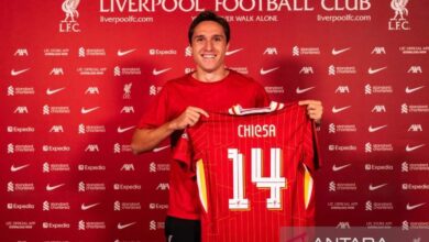 Karena cedera ringan, Chiesa tak masuk skuad Liverpool vs Klub sepak bola Klub sepak bola Galatasaray