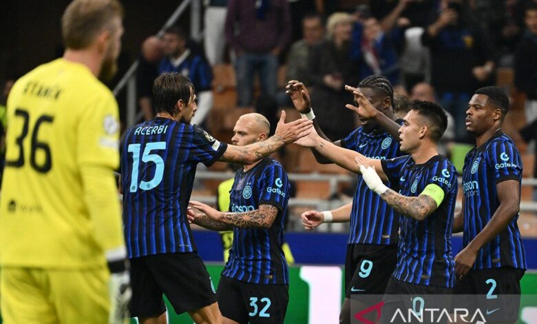 Inter Milan cetak kemenangan telak 3-0 kontra Slavia Praha