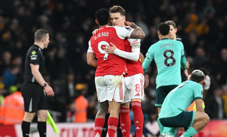 Diwarnai dua gol bunuh diri, Arsenal menang dramatis 2-1 berjuang melawan Wolves