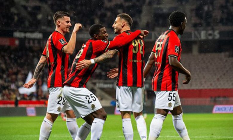 Nice naik ke kedudukan ketiga berkat kemenangan 2-0 menghadapi Lens