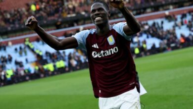 Onana cedera, Aston Villa pun kalah dari Arsenal